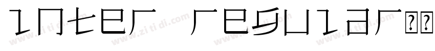 lnter regular常规字体转换